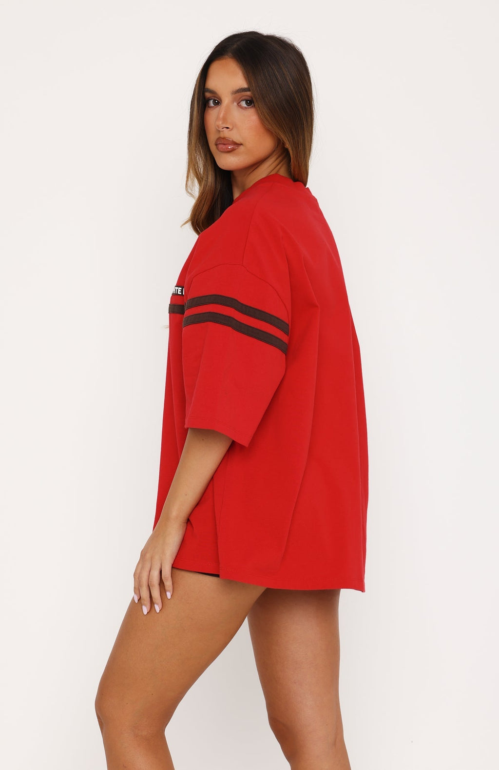 Emmie Oversized Tee Red