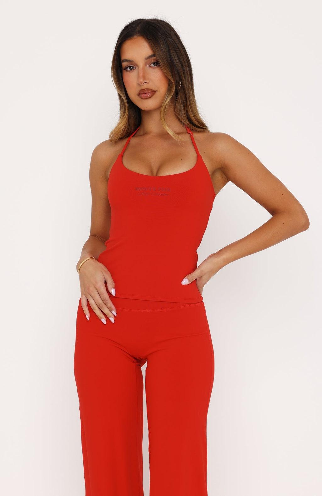 Lila Halter Top Red